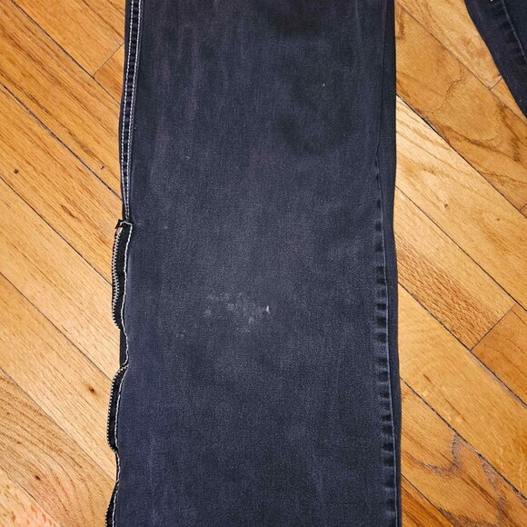 VINTAGE TRIPP size 7 Hot Topic UFO black and white lace wide leg parachute pants - Picture 8 of 11